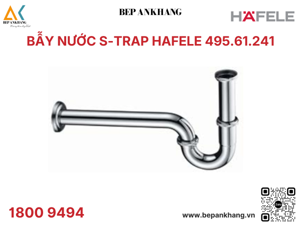 Bẫy nước S-Trap Hafele 495.61.241